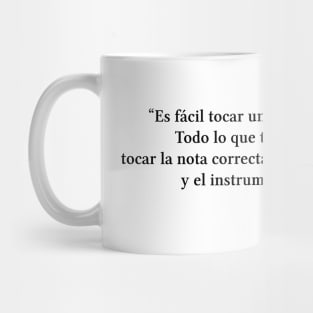 Bach quote | Black | Es fácil tocar un instrumento musical Mug